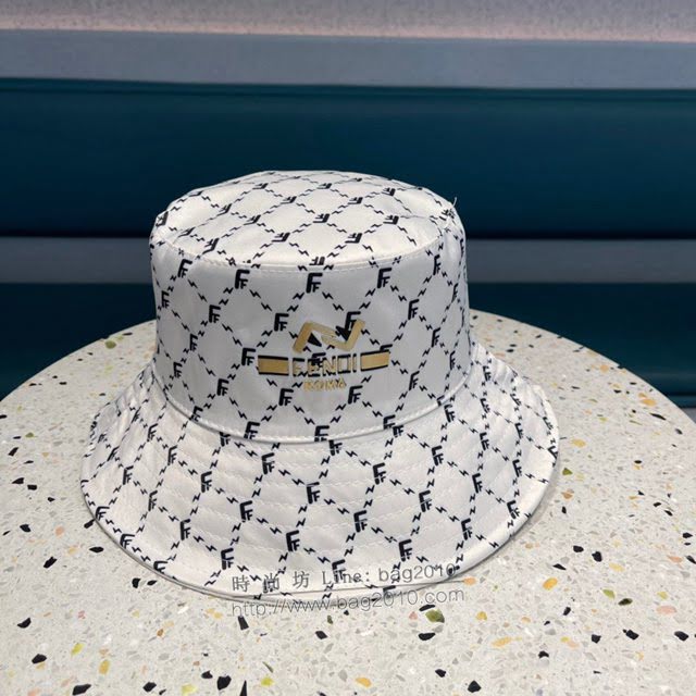Fendi男女同款帽子 芬迪2021新款印花折疊款漁夫帽  mm1550